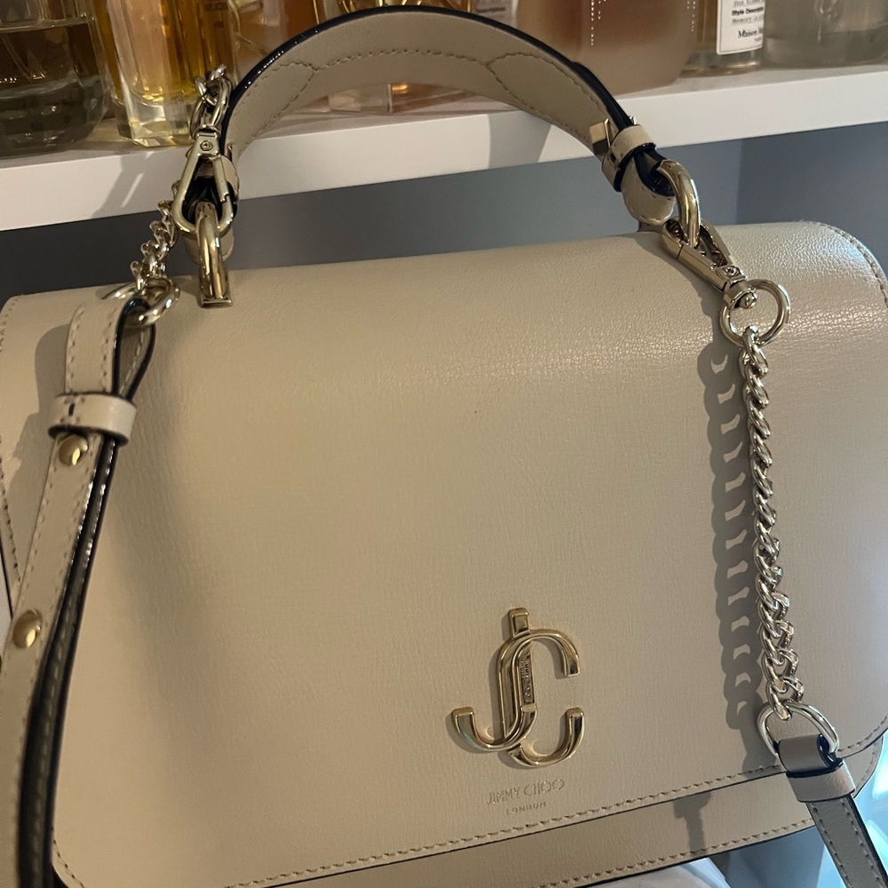 Jimmy Choo Cream Leather Handbag
